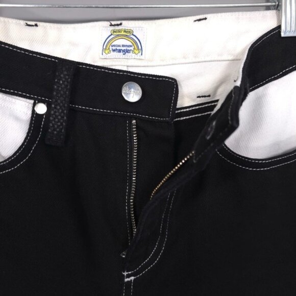 PETER MAX SPECIAL EDITION‎ Wrangler Jeans Black 26 ITALY🇮🇹MADE Retro Straight - Picture 10 of 12